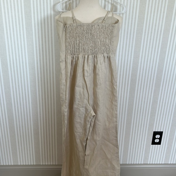 NWT Faithfull the Brand Presley Jumpsuit 100% Linen Women’s Size US 6 - Picture 7 of 14
